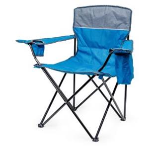 PLATINET KEMPINGOVÁ ŽIDLE POLSTROVANÁ 55x55x44/90 CM MODRÁ