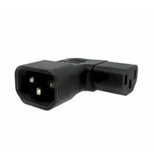 PremiumCord Adaptér úhlový na stranu IEC C13 female na IEC C14 male, napětí 230V, max.proud 10A