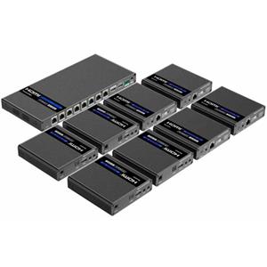 PremiumCord HDMI 1-8 splitter+extender po CAT6/6a/7, UHD 4K@60Hz až na 70m