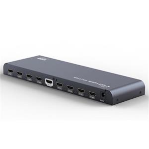 PremiumCord HDMI 2.0 splitter 1-8 porty, 4K x 2K/60Hz, FULL HD, 3D, černý