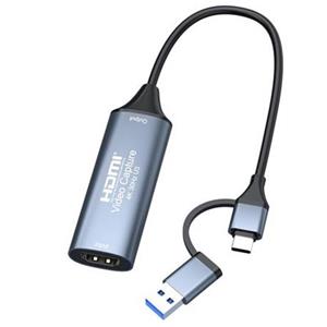 PremiumCord HDMI capture/grabber pro záznam Video/Audio signálu do počítače s konektorem USB3.0 a USB-C