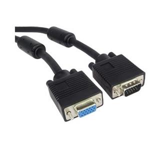 PremiumCord Kabel prodlužovací HQ(Coax) 2x ferrit, SVGA, DDC2, 3xCoax+8žil, 15m
