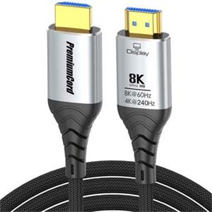 PremiumCord Ultra High Speed HDMI 2.1 optický fiber kabel 8K@60Hz,zlacené 10m