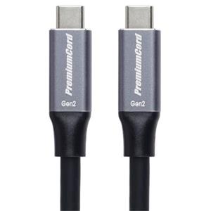 PremiumCord USB-C kabel ( USB 3.2 GEN 2, 5A, 100W, 10Gbit/s ) černý 5m