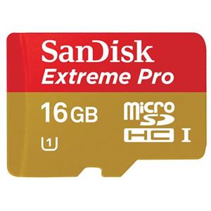 SanDisk microSDHC 16 GB Extreme Pro, 95 MB/s, UHS-I, class 10/U1