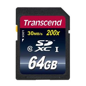 Transcend 64GB SDXC (Class 10) UHS-I 200x (Premium) paměťová karta