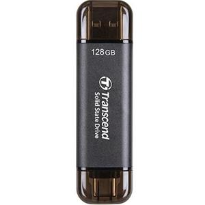 Transcend ESD310C 128GB, External SSD, USB 10Gbps Type C/A, 1050MB/R, 700MB/W, černý